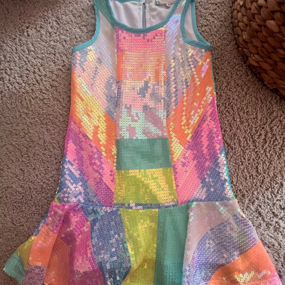 Truly Me Multicolor Sequin Dress